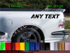 CUSTOM TEXT Truck Bedside Decal Set